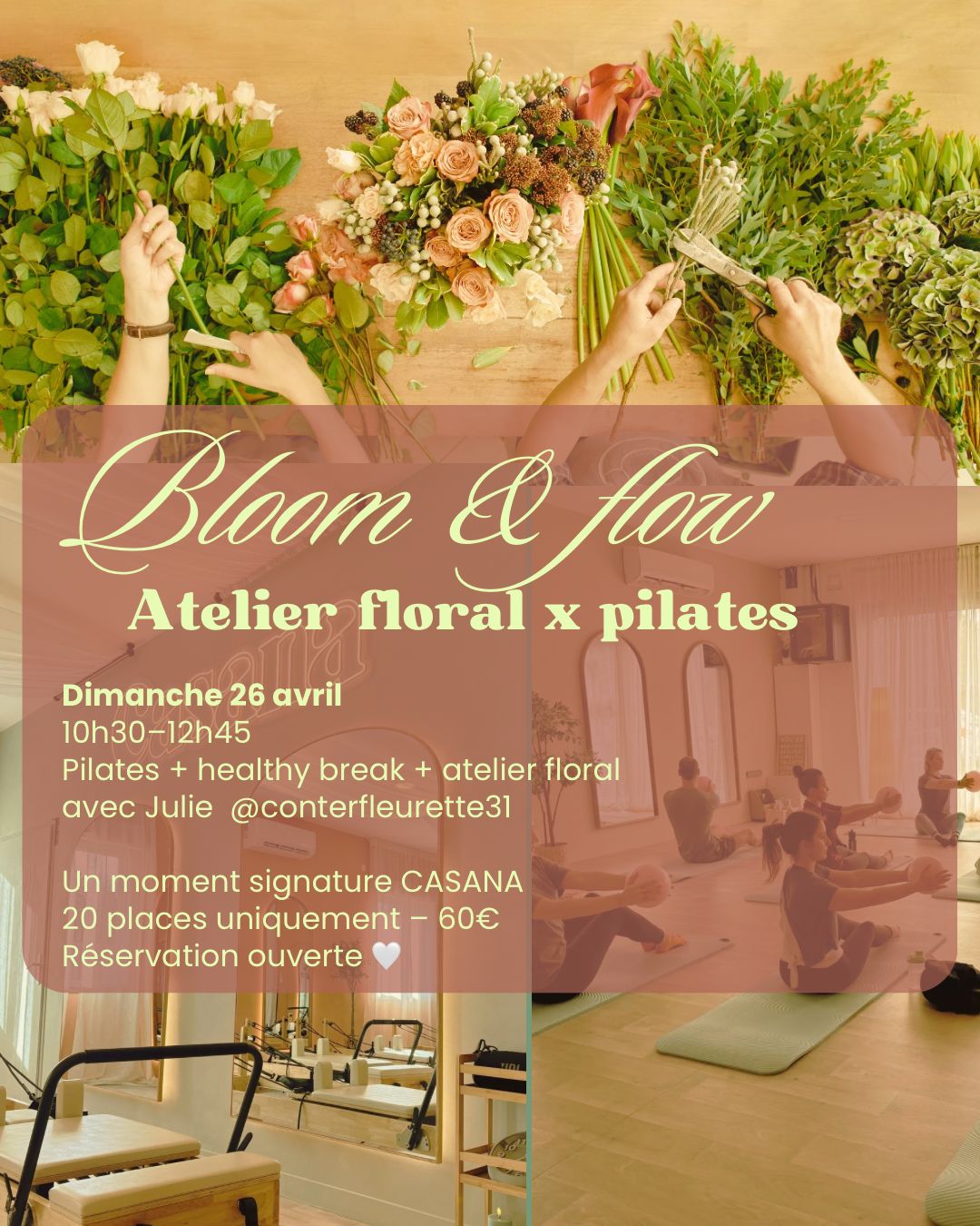 Atelier Floral x Pilates<br> Bloom & Flow